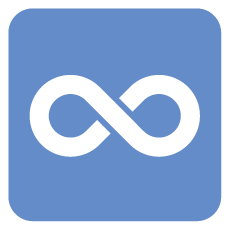 blue infinity icon